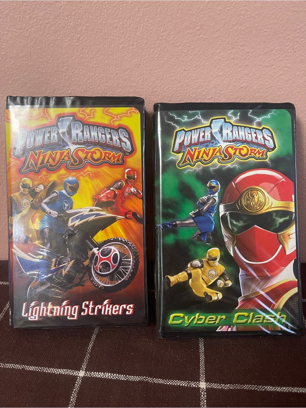 Power Rangers Ninja Storm VHS Box Set Lot of 2 Lightning Strikers/Cyber Clash
